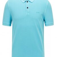 Hugo Boss Slim-Fit Poloshirt Prime aus Baumwoll-Piqué Hellblau 462