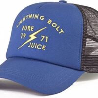 Lightning Bolt Trucker Cap mit dem Namen 1971 Juice in der Farbe B42 Ensign Blue
