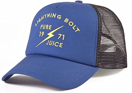 Lightning Bolt Trucker Cap mit dem Namen 1971 Juice in der Farbe B42 Ensign Blue