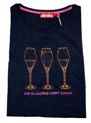 DERBE Damen T-Shirt Die Kluge navy 010