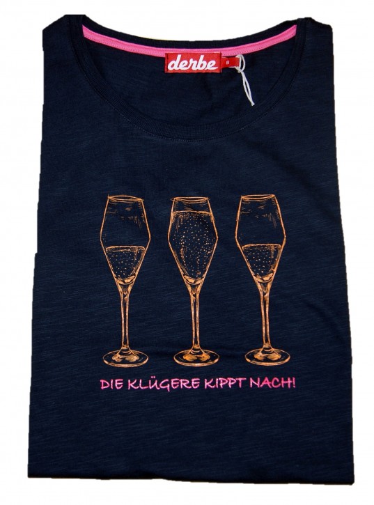 DERBE Damen T-Shirt Die Kluge navy 010 DERBE Damen T-Shirt Die Kluge navy 010