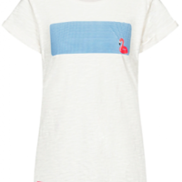 DERBE Flamingo Damen T- Shirt off white mit Streifen 023 DERBE Flamingo Damen T- Shirt off white mit Streifen 023