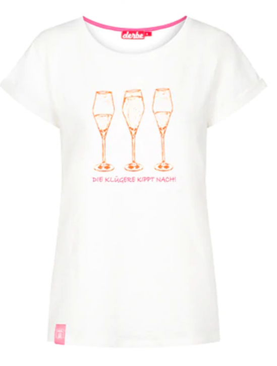 DERBE Damen T-Shirt Die Kluge off white 023 DERBE Damen T-Shirt Die Kluge off white 023