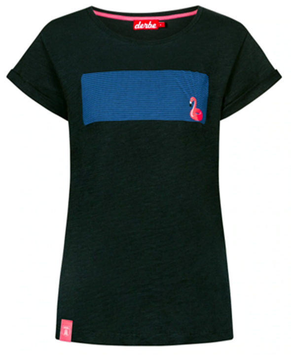 DERBE Flamingo Damen T- Shirt dunkelblau mit Streifen 010 DERBE Flamingo Damen T- Shirt dunkelblau mit Streifen 010