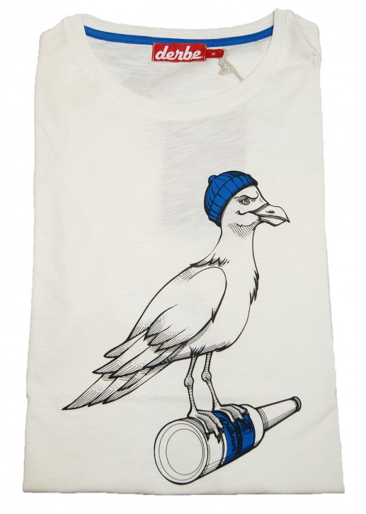 DERBE Herren T-Shirt STURMMÖVE 023 off white DERBE Herren T-Shirt STURMMÖVE 023 off white