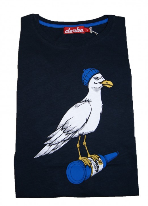 DERBE Herren T-Shirt STURMMÖVE navy 010 DERBE Herren T-Shirt STURMMÖVE navy 010