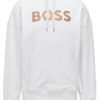 Hugo Boss Econy Damen Hoodie mit Logoschriftzug in Weiß 100 Hugo Boss Econy Damen Hoodie mit Logoschriftzug in Weiß 100