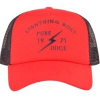 Lightning Bolt Trucker Cap mit dem Namen 1971 Juice in der Farbe Rot R02 FORMULA ONE