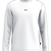Hugo Boss Longsleeve TChark aus Stretch-Baumwolle mit fünflagigem Logo off white 131 Hugo Boss Longsleeve TChark aus Stretch-Baumwolle mit fünflagigem Logo off white 131