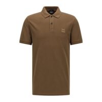 Hugo Boss Poloshirt Prime 1 mit salzgewaschenem Finish Farbe oliv 308 Hugo Boss Poloshirt Prime 1 mit salzgewaschenem Finish Farbe oliv 308