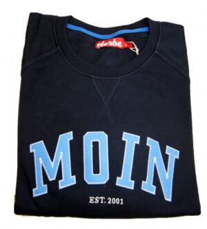 DERBE Herren Rundhals Sweater MOIN in dunkelblau 010