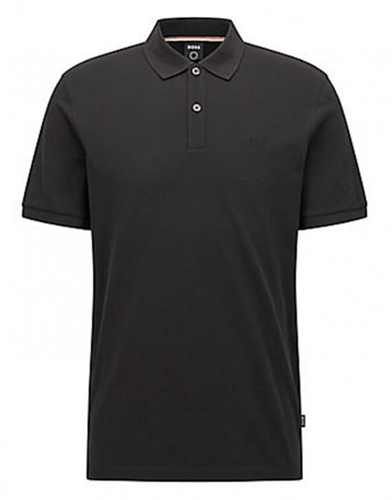 BOSS Poloshirt Pallas aus Piqué-Gewebe auf der Brust mit einem BOSS Logo Schwarz 001 BOSS Poloshirt Pallas aus Piqué-Gewebe auf der Brust mit einem BOSS Logo Schwarz 001
