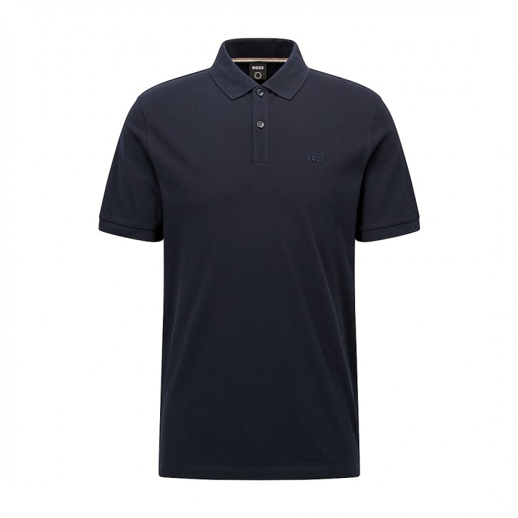 BOSS Poloshirt Pallas aus Piqué-Gewebe auf der Brust mit einem BOSS Logo Dunkelblau 404 BOSS Poloshirt Pallas aus Piqué-Gewebe auf der Brust mit einem BOSS Logo Dunkelblau 404