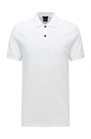 Hugo Boss Slim-Fit Poloshirt Prime aus Baumwoll-Piqué weiß 100