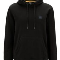 Hugo Boss Hoodie Wetalk aus French-Terry-Baumwolle mit Logo-Aufnäher schwarz 001 Hugo Boss Hoodie Wetalk aus French-Terry-Baumwolle mit Logo-Aufnäher schwarz 001