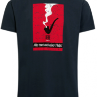 DERBE Herren Kaptain Pfeife Herren T-Shirt Navy Kapitän Dunkelblau Rot 010 DERBE Herren Kaptain Pfeife Herren T-Shirt Navy Kapitän Dunkelblau Rot 010