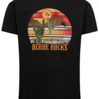 DERBE Herren T-Shirt Rocks Cowboy Western Kaktus Black Schwarz  090 DERBE Herren T-Shirt Rocks Cowboy Western Kaktus Black Schwarz  090