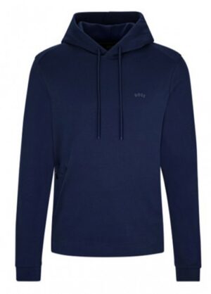 Hugo Boss Herren Soody Curved Kapuzenpullover dunkelblau 410