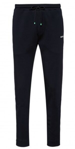 Hugo Boss Jogginghose Hadim 1 aus Baumwoll-Mix mit tonalem Logo-Tape dunkelblau 402