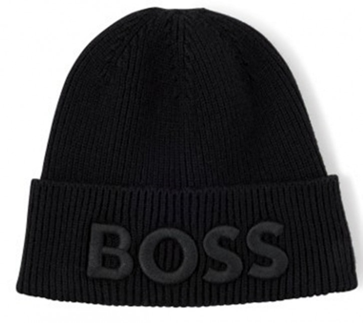 Hugo Boss Mütze Afox-1 aus Baumwoll-Mix mit 3D-Logo-Stickerei schwarz 001 Hugo Boss Mütze Afox-1 aus Baumwoll-Mix mit 3D-Logo-Stickerei schwarz 001