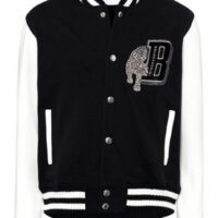 BALDESSARINI Herren Sweat Collegejacke BLD-Shako mit großes Logo Batch auf der Brust schwarz