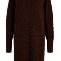 Hugo Boss Relaxed-Fit Pulloverkleid mit Oversize-Kragen C_Folibia dunkelgrau 060