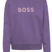 Hugo Boss Baumwoll-Sweatshirt aus French Terry mit Logo-Print C_Elaboss_6 Medium Purple 515 Hugo Boss Baumwoll-Sweatshirt aus French Terry mit Logo-Print C_Elaboss_6 Medium Purple 515
