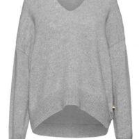 Hugo Boss Relaxed-Fit Pullover Pullover C_Fondianan mit Alpaka-Anteil und V-Ausschnitt grau 040