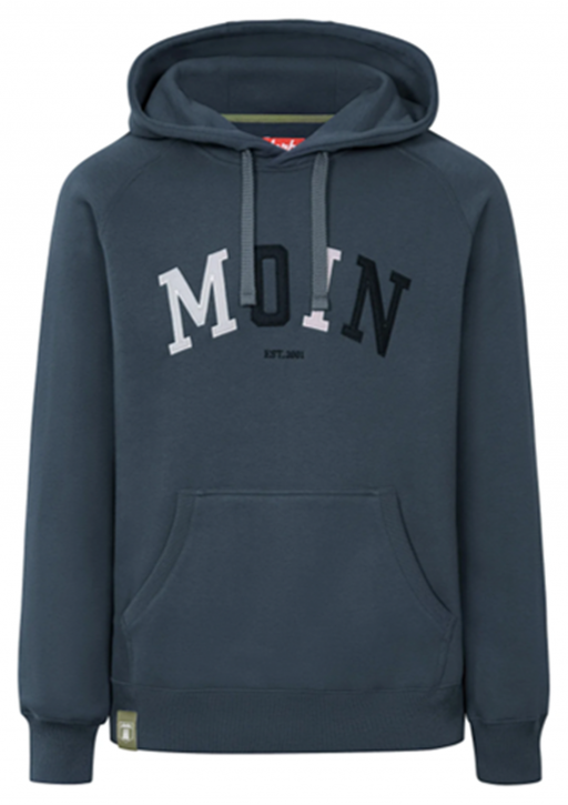 DERBE Moin Herren Hoody Kapuzenpullover Navy Dunkelblau Zweifarbig 010 DERBE Moin Herren Hoody Kapuzenpullover Navy Dunkelblau Zweifarbig 010