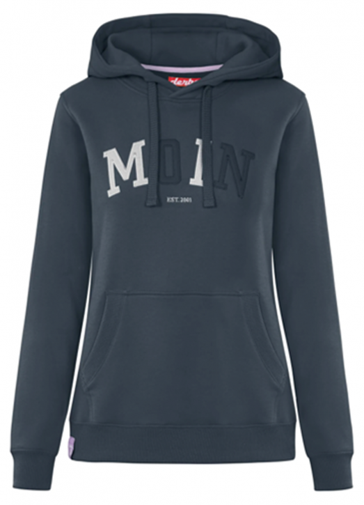DERBE Moin Damen Hoody Kapuzenpullover Navy Dunkelblau Zweifarbig  010 DERBE Moin Damen Hoody Kapuzenpullover Navy Dunkelblau Zweifarbig  010