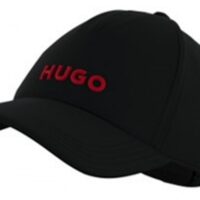 Hugo Herren Cap Men-X 576_D-10 aus Baumwoll-Twill mit rotem Logo schwarz 001 Hugo Herren Cap Men-X 576_D-10 aus Baumwoll-Twill mit rotem Logo schwarz 001