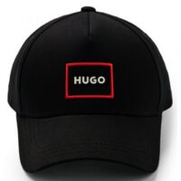 Hugo Cap Men-X 576_D-13 aus Baumwoll-Twill mit rot eingerahmtem Logo schwarz 001 Hugo Cap Men-X 576_D-13 aus Baumwoll-Twill mit rot eingerahmtem Logo schwarz 001