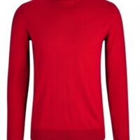 Hugo Boss Slim-Fit Rollkragenpullover San Thomas- M aus Schurwolle rot 693