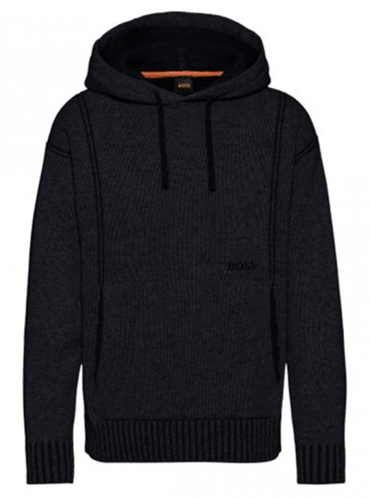 Hugo Boss Herren Kapuzenpulli Kushet mit Beatz innen am Kragen dunkelblau 404 Hugo Boss Herren Kapuzenpulli Kushet mit Beatz innen am Kragen dunkelblau 404