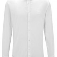 Hugo Boss Slim-Fit Hemd Mabsoot_2 aus elastischer Oxford-Baumwolle weiß 100