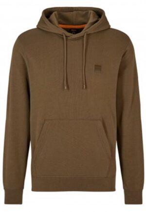 Hugo Boss Hoodie Wetalk aus French-Terry-Baumwolle mit Logo-Aufnäher oliv 308
