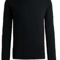 Hugo Pullover San Cedric-M1 aus besonders feiner Merinowolle schwarz 001