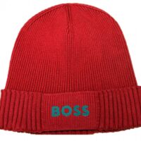 Hugo Boss Herren Ripp Asic_Beanie Mütze rot Hugo Boss Herren Ripp Asic_Beanie Mütze rot