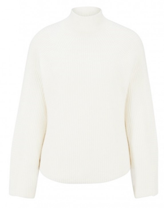Hugo Boss Damen Pullover C_Folanda mit Stehkragen open white 118 Hugo Boss Damen Pullover C_Folanda mit Stehkragen open white 118
