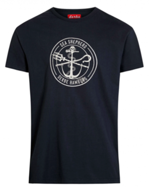 Derbe Barsch Sea Shepherd Gots Organic Herren Shirt Navy Dunkelblau
