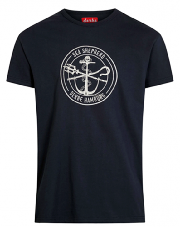 Derbe Barsch Sea Shepherd Gots Organic Herren Shirt Navy Dunkelblau Derbe Barsch Sea Shepherd Gots Organic Herren Shirt Navy Dunkelblau