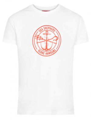 Derbe Barsch Sea Shepherd Gots Organic Herren Shirt White Weiß