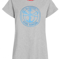 Derbe Barbe Sea Shepherd Gots Organic Damen Shirt Grey Melange Grau Derbe Barbe Sea Shepherd Gots Organic Damen Shirt Grey Melange Grau