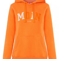 DERBE Moin Damen Hoody Kapuzenpullover sun orange 0480 Zweifarbig DERBE Moin Damen Hoody Kapuzenpullover sun orange 0480 Zweifarbig