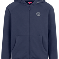 Derbe Seehase Sea Shepherd Gots Organic Damen Kapuzen Sweatjacke navy off white Derbe Seehase Sea Shepherd Gots Organic Damen Kapuzen Sweatjacke navy off white