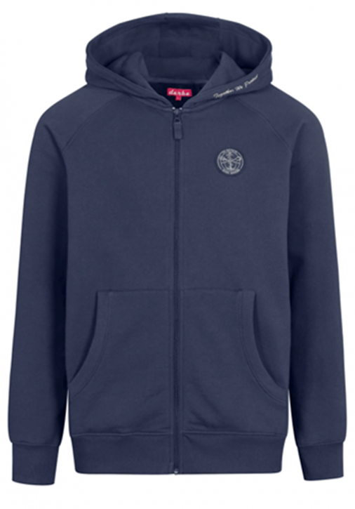 Derbe Seehase Sea Shepherd Gots Organic Damen Kapuzen Sweatjacke navy off white Derbe Seehase Sea Shepherd Gots Organic Damen Kapuzen Sweatjacke navy off white