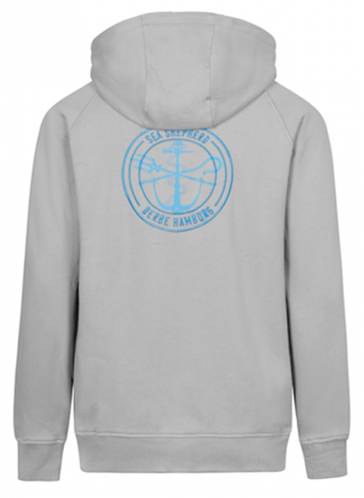 Derbe Seehase Sea Shepherd Gots Organic Damen Kapuzen Sweatjacke Grey Melange Grau Derbe Seehase Sea Shepherd Gots Organic Damen Kapuzen Sweatjacke Grey Melange Grau