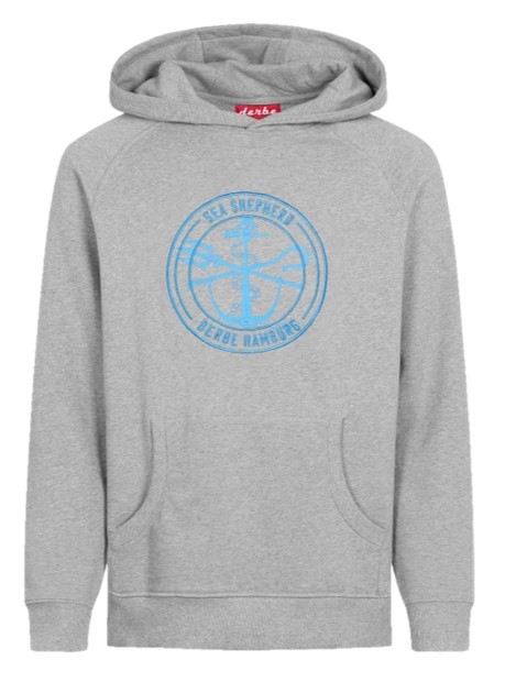 Derbe JF_ Zope Sea Shepherd Gots Organic Damen Kapuzen Pullover grau Derbe JF_ Zope Sea Shepherd Gots Organic Damen Kapuzen Pullover grau