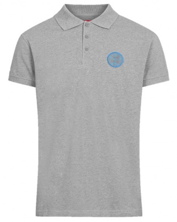 DERBE Steinbeißer Sea Shepherd Gots Organic Herren Polo Shirt Grey Melange Grau DERBE Steinbeißer Sea Shepherd Gots Organic Herren Polo Shirt Grey Melange Grau