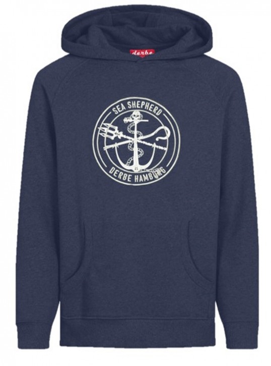 Derbe JF_Zobel Sea Shepherd Gots Organic Herren Kapuzen Pullover navy off white Derbe JF_Zobel Sea Shepherd Gots Organic Herren Kapuzen Pullover navy off white